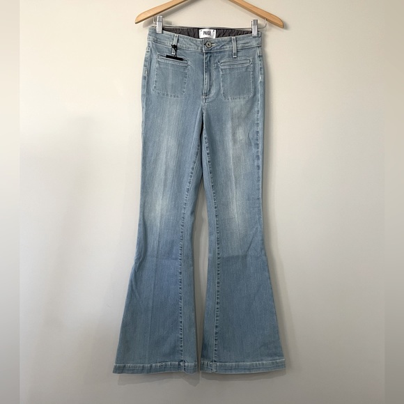 PAIGE Jeans Paige High Rise Canyon Flare Light Wash Jeans Poshmark